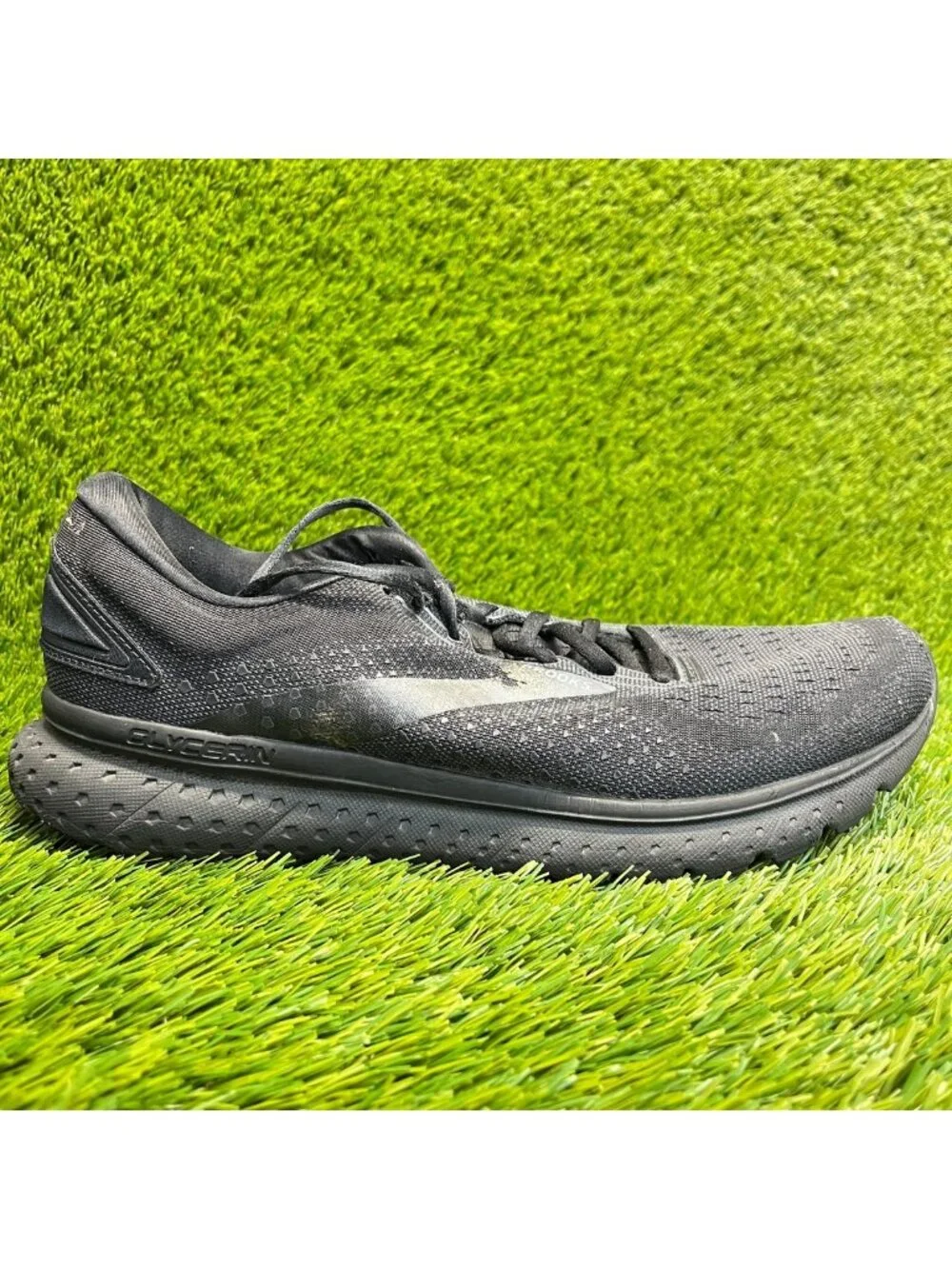 Brooks Glycerin 18 Mens Size 10.5 Black Athletic Running Walking Shoes Sneakers